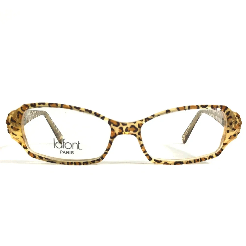 Jean Lafont Eyeglasses Frames ISPAHAN 380 Leopard Print Full Rim 49-14-138